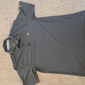 Champion University Of Georgia Men's Black Striped Polo Shirt